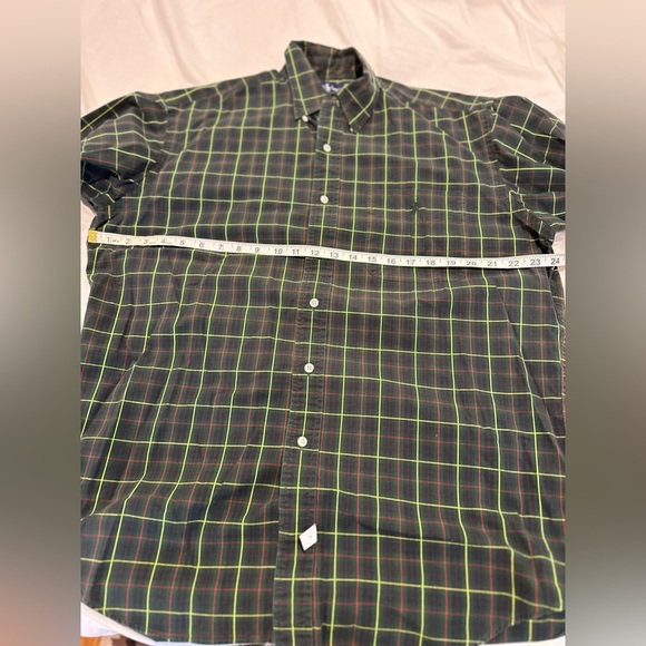 Vintage Polo Ralph Lauren Sz:M Long Sleeve Plaid 100% Cotton Button Down. - Picture 3 of 9